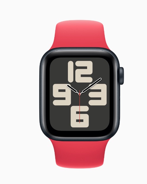 Smart Watch 8, Infinite Display Negru Banda Rosie